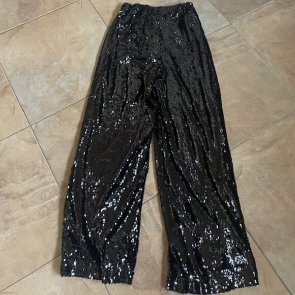 WAYF Encore Wide Leg Sequin Pants Sz XS NWOT - Picture 5 of 6